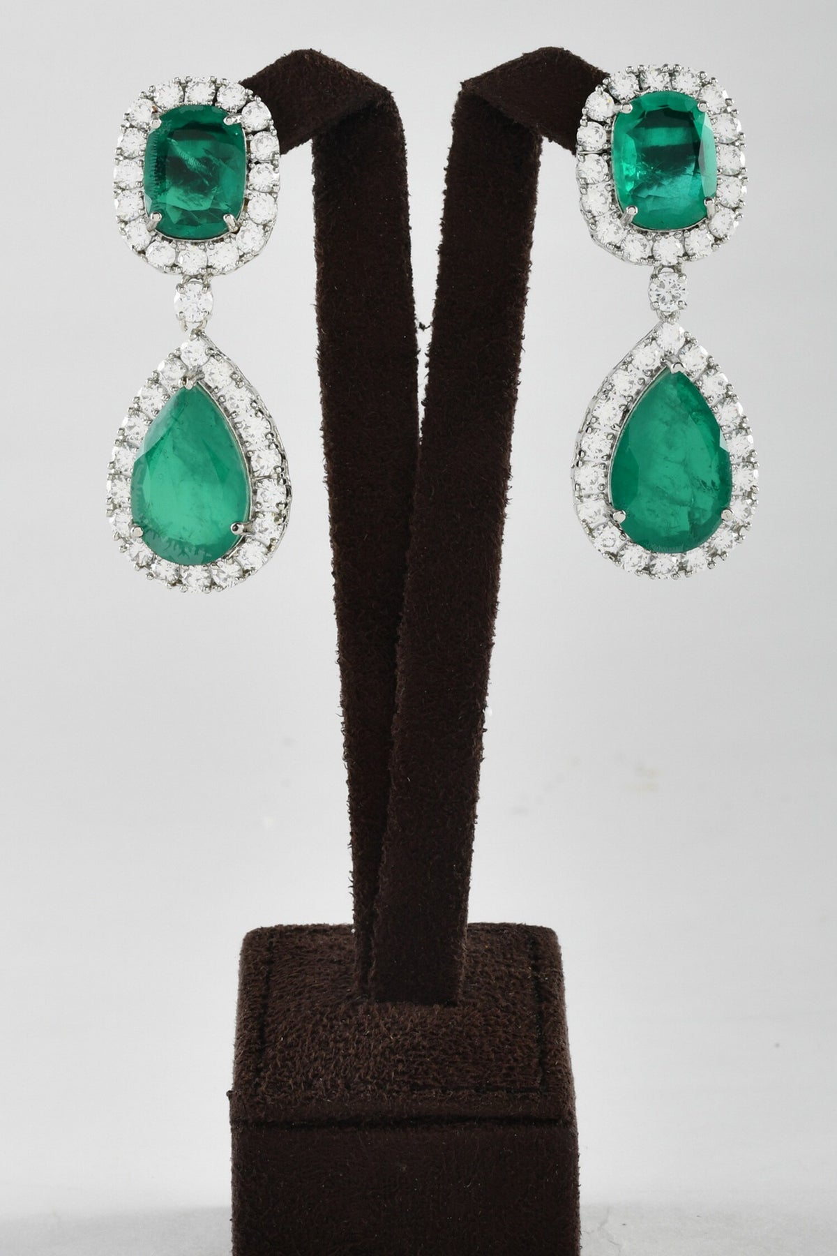 Imperial Hand Embellished Earrings 