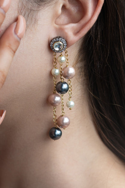 Polki & Pearl Embellished Earrings 