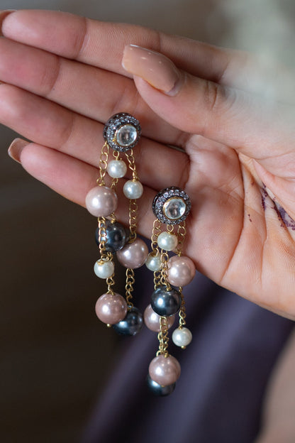 Polki & Pearl Embellished Earrings 