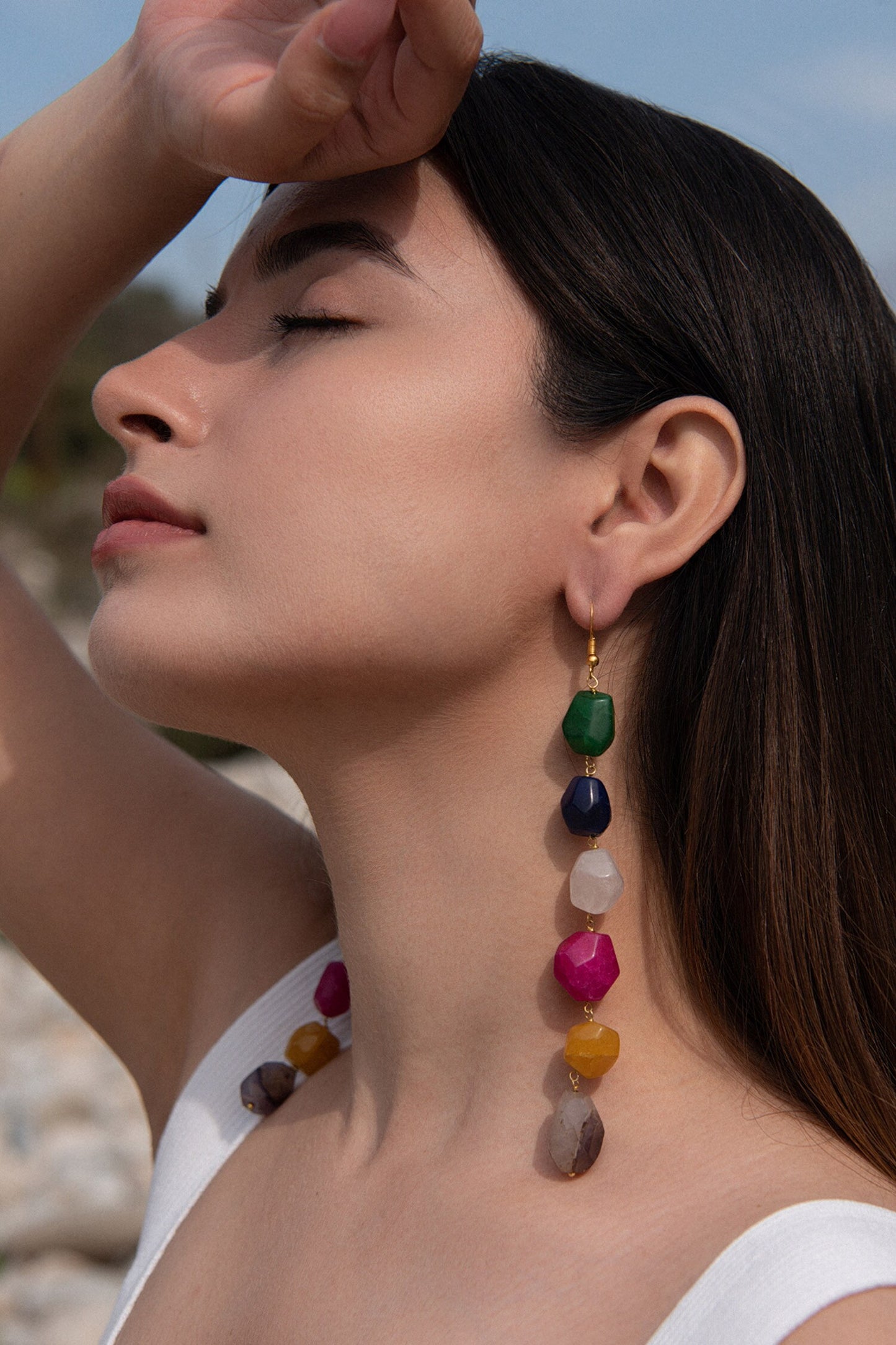 Stone Embellished Danglers 