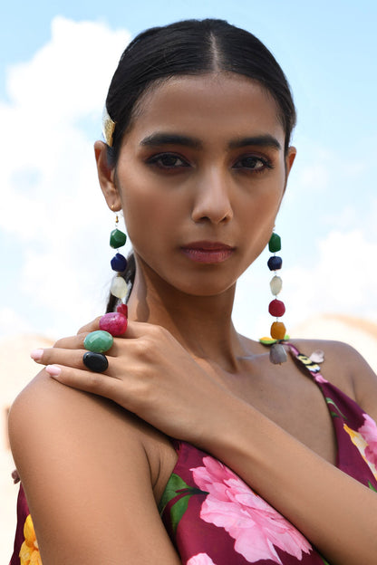 Stone Embellished Danglers 