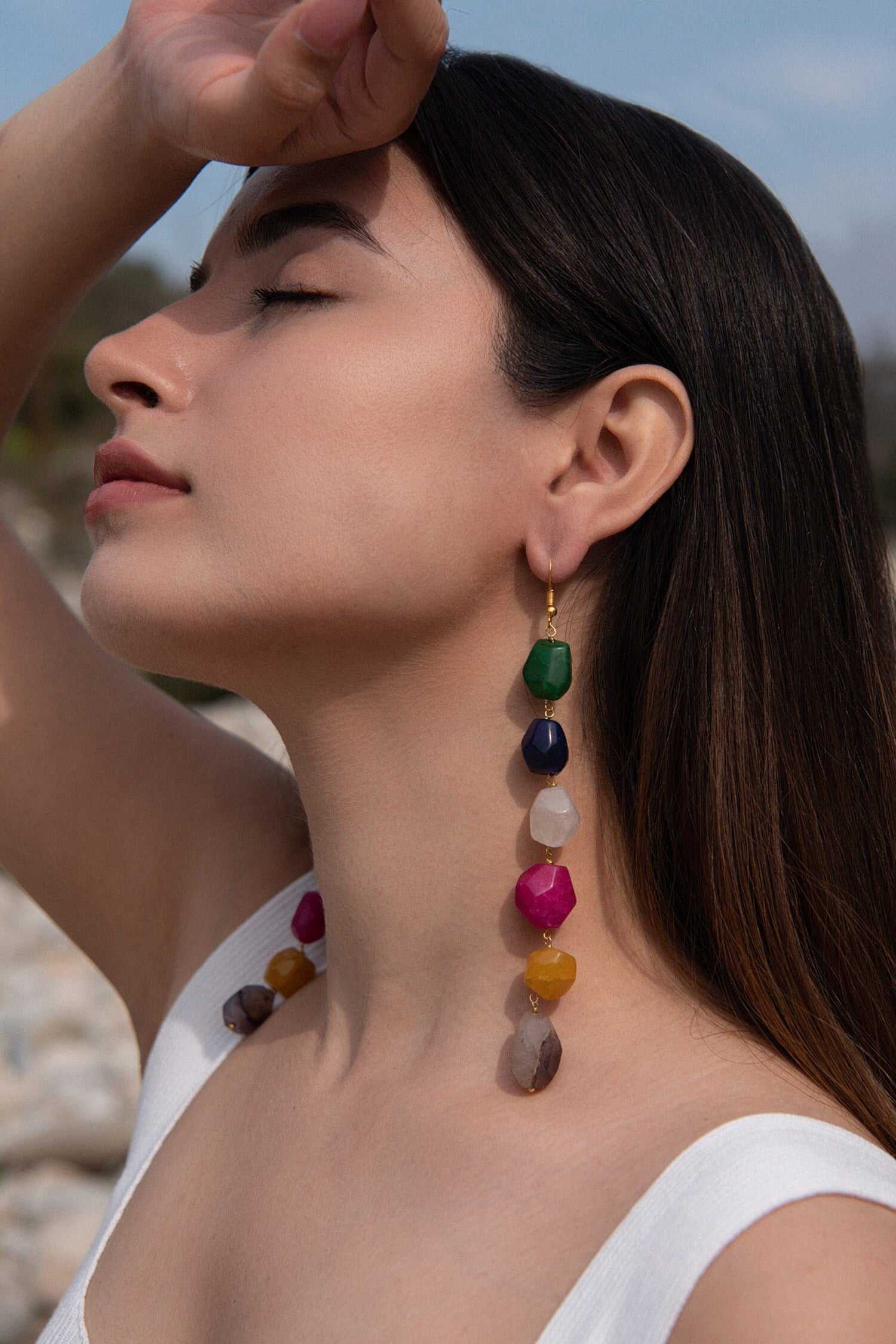 Stone Embellished Danglers 