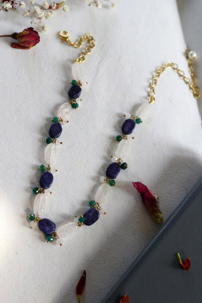 Natural Stone Bead Choker 