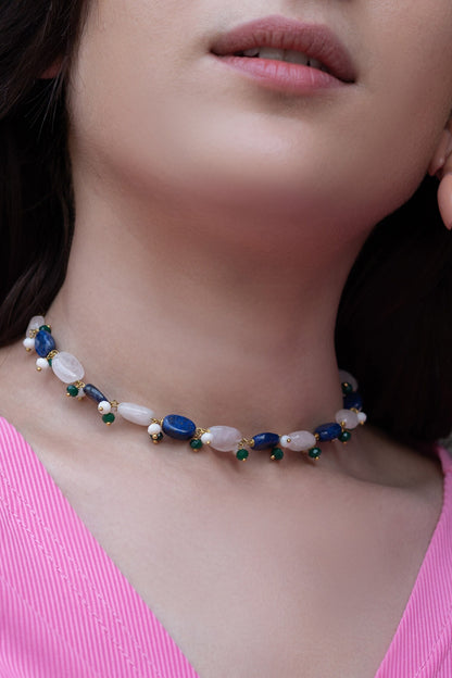 Natural Stone Bead Choker 