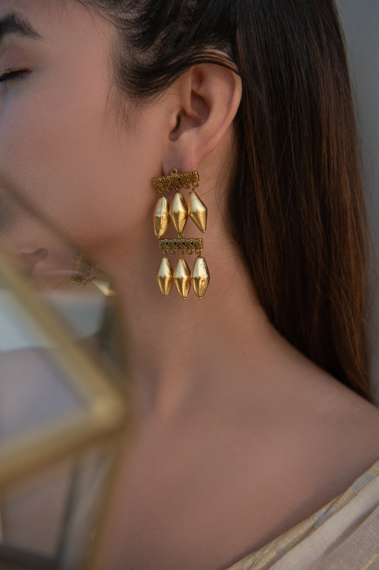 Tribal Prism Dangler Earrings 