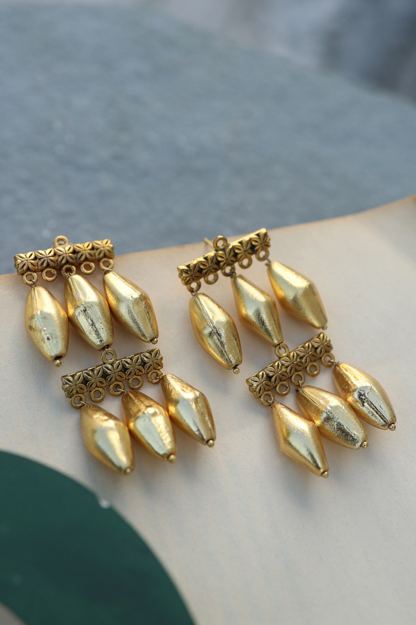 Tribal Prism Dangler Earrings 