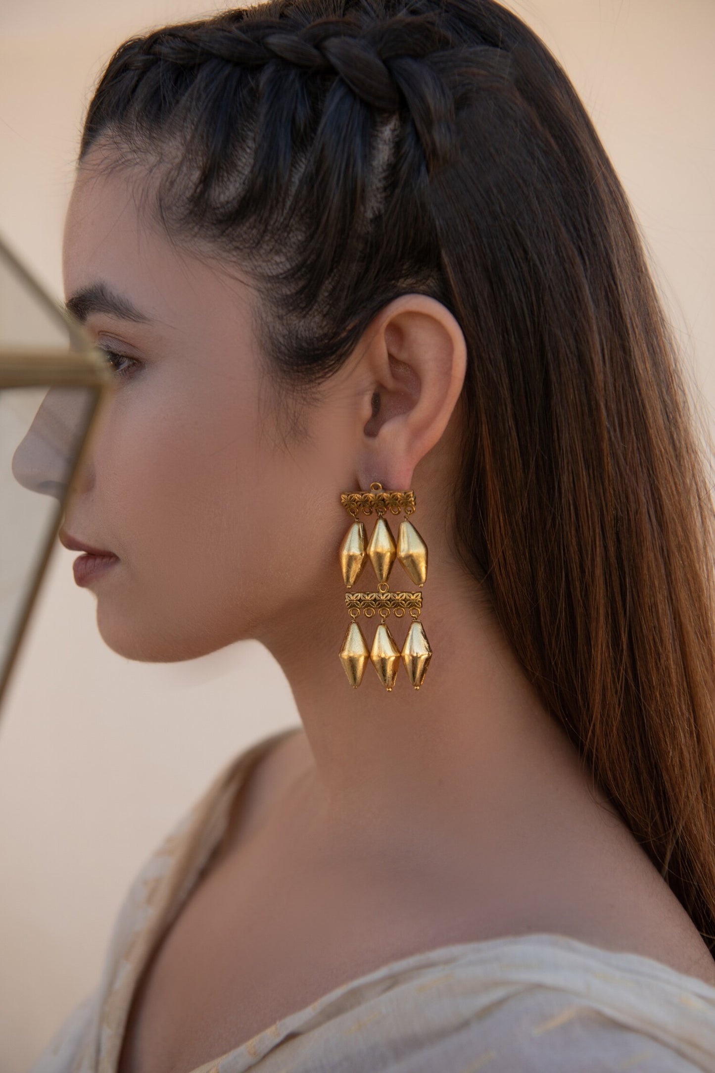 Tribal Prism Dangler Earrings 