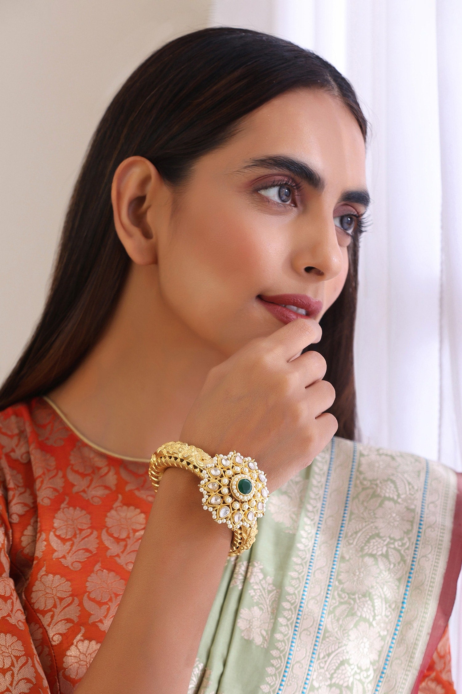 Bloom Bliss Kundan Studded Kada 
