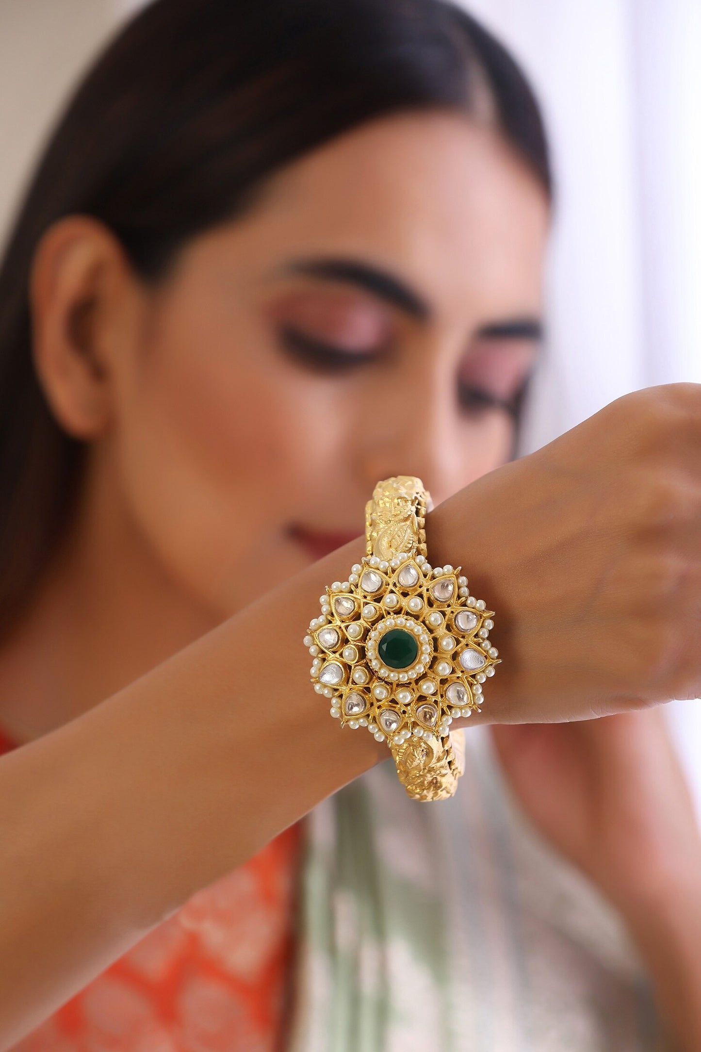 Bloom Bliss Kundan Studded Kada 