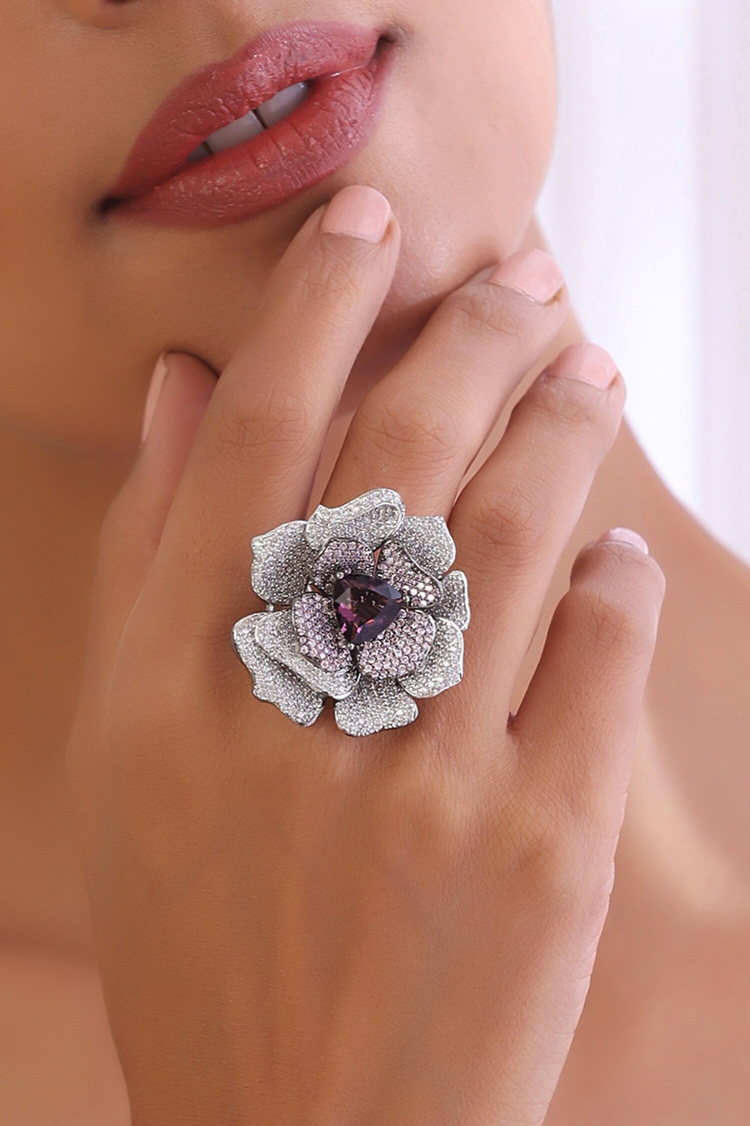 Rafflesia Zirconia Ring 