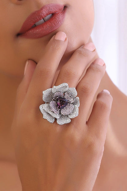 Rafflesia Zirconia Ring 