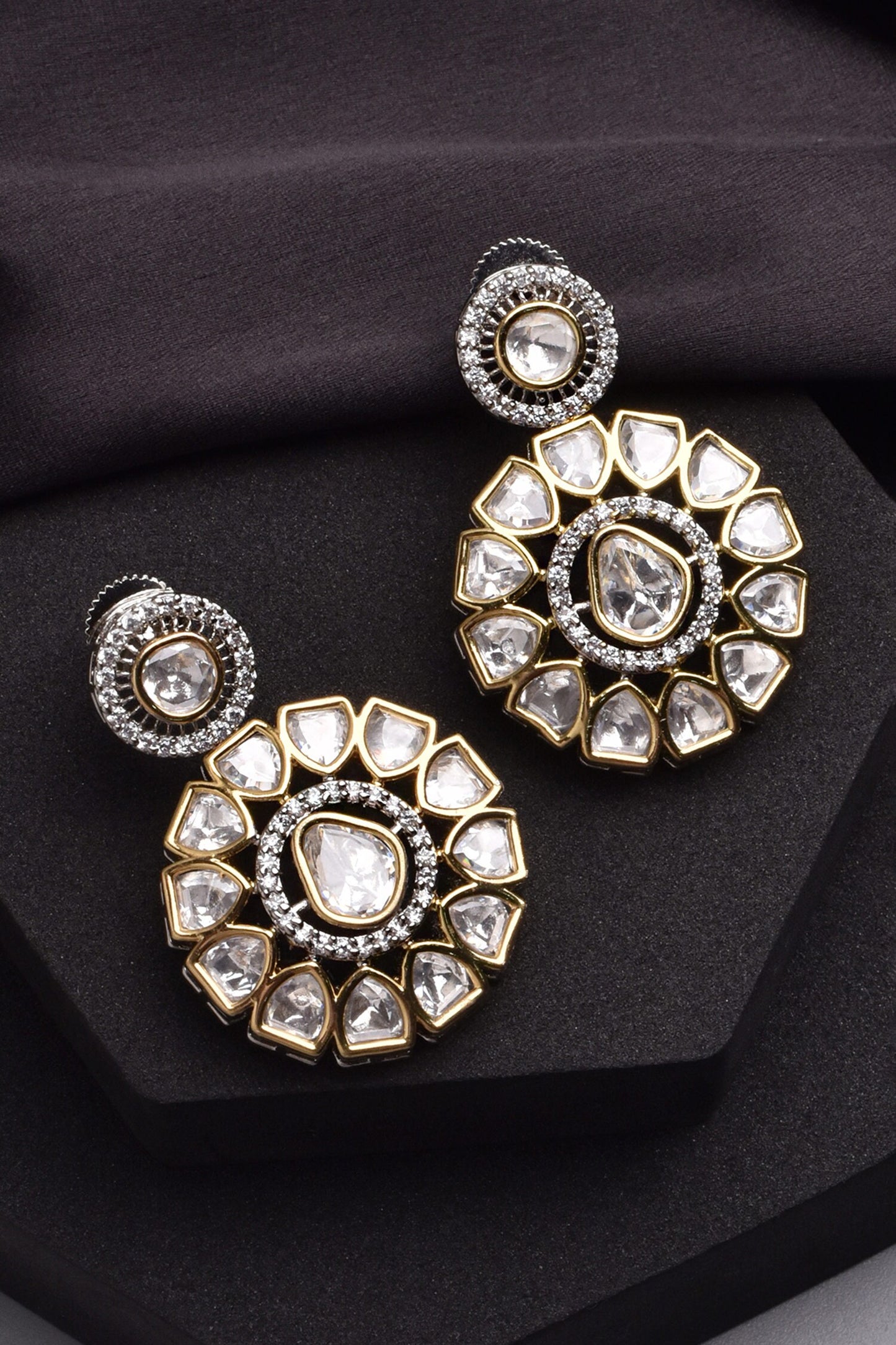 Lisa Trellis Polki Earrings 