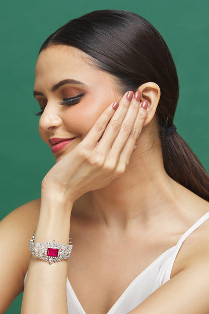 Cubic Zirconia Embellished Bracelet 