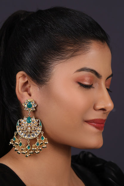 Kundan Studded Chandbalis 