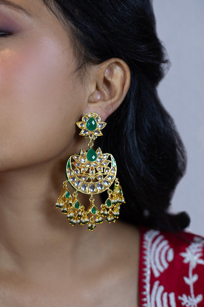 Kundan Studded Chandbalis 
