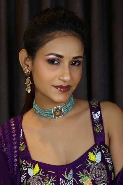 Bead Studded Choker 