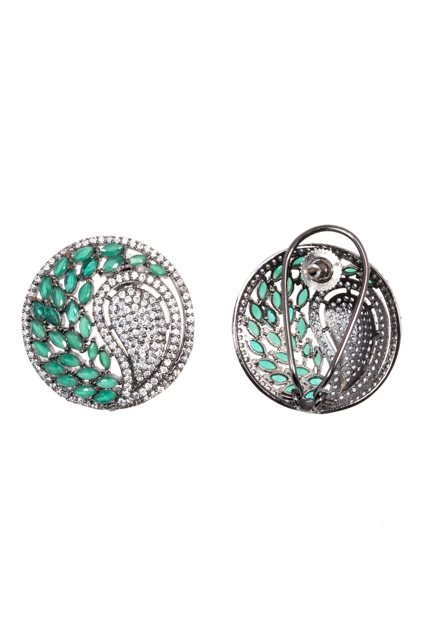Forest Glow Stone Encrusted Studs 