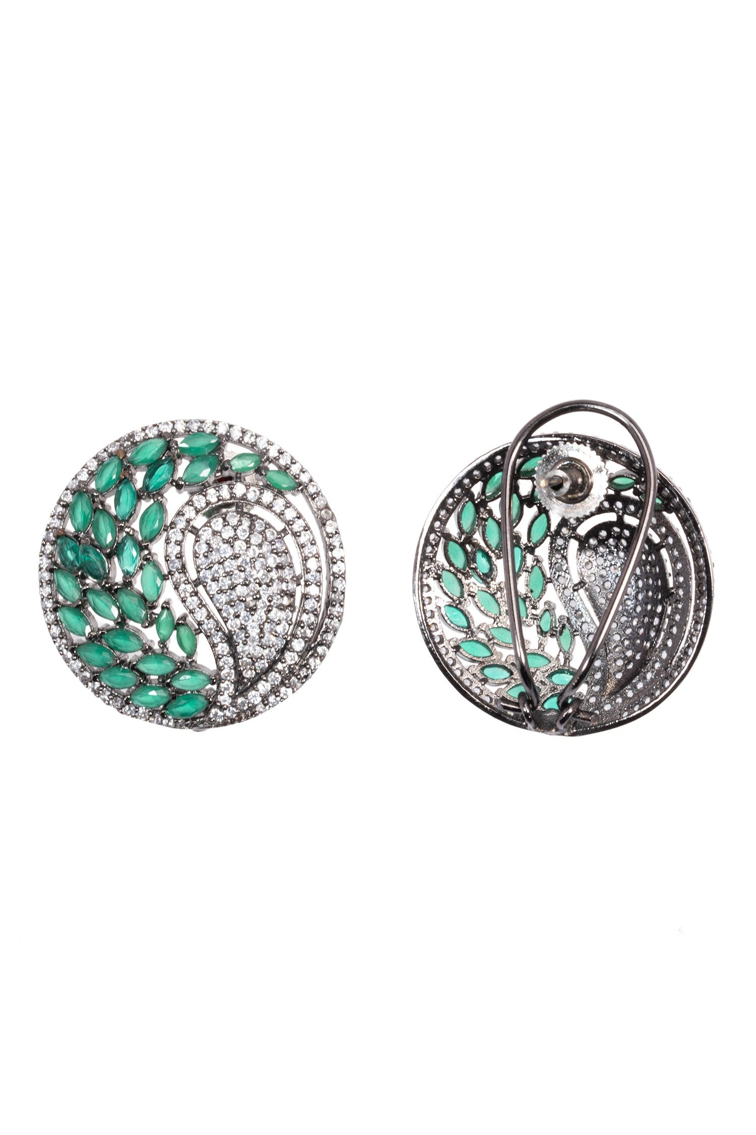 Forest Glow Stone Encrusted Studs 