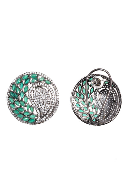 Forest Glow Stone Encrusted Studs 
