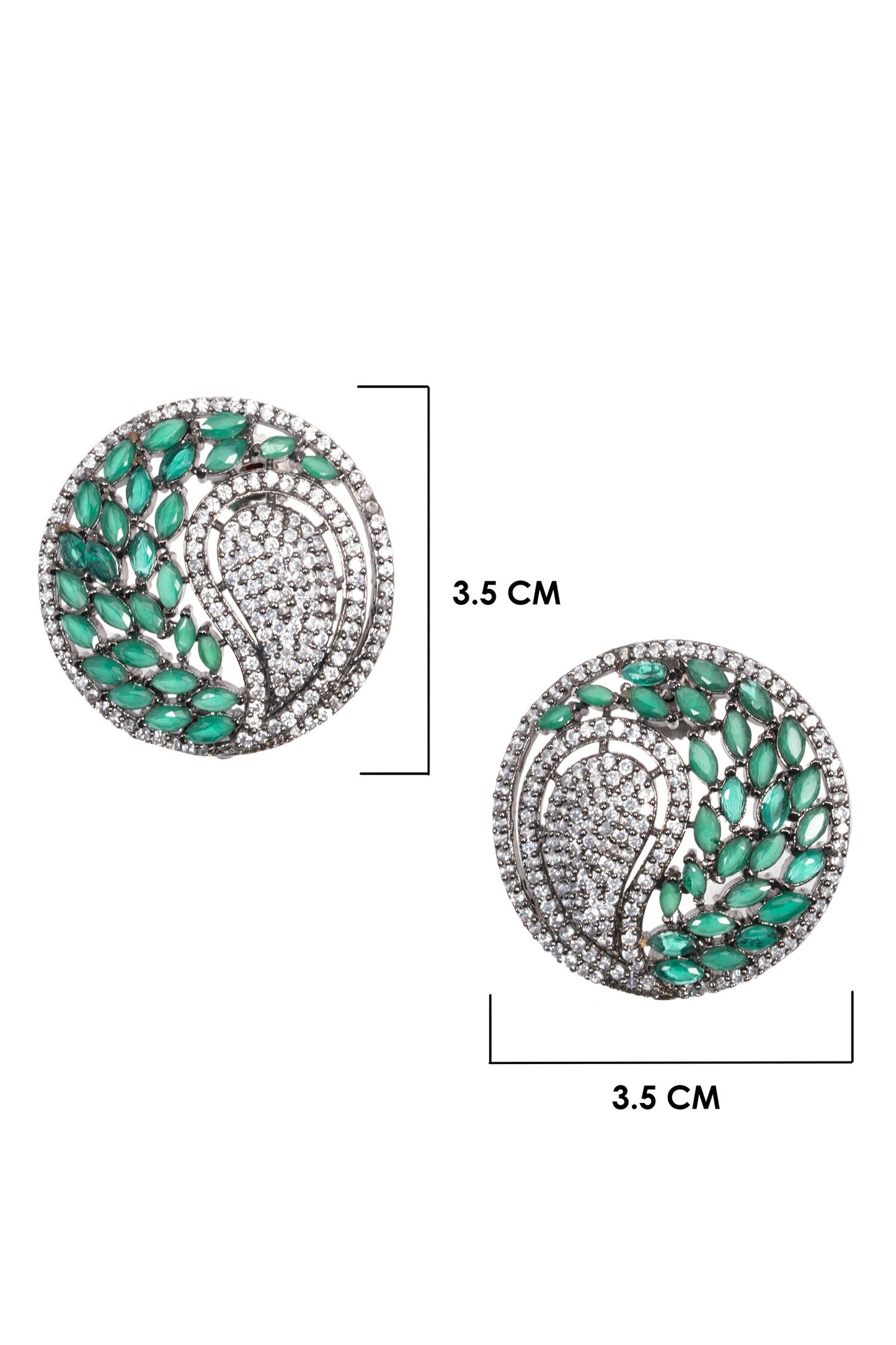 Forest Glow Stone Encrusted Studs 