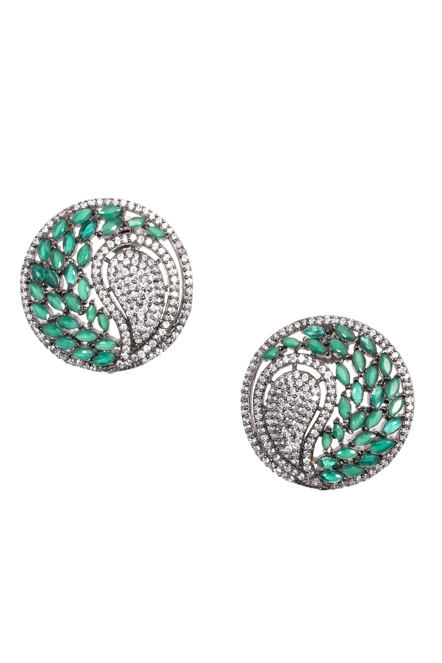 Forest Glow Stone Encrusted Studs 
