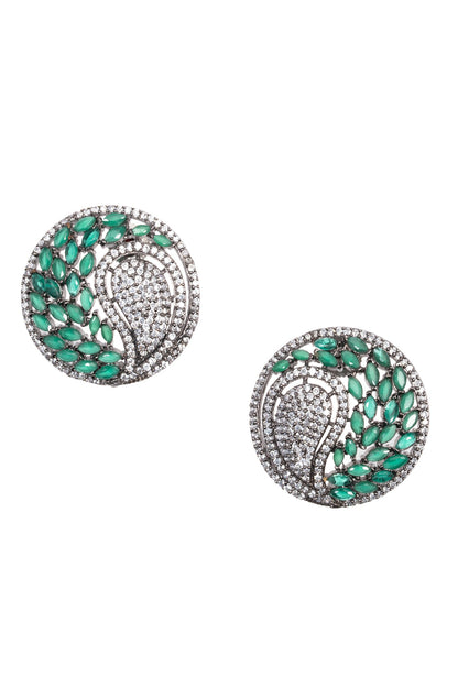 Forest Glow Stone Encrusted Studs 
