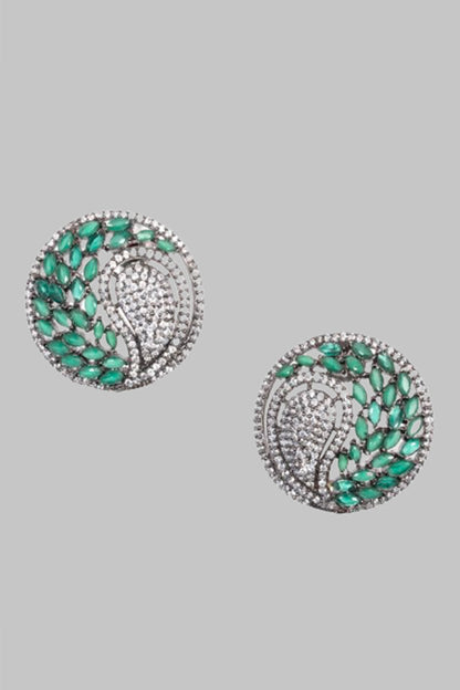 Forest Glow Stone Encrusted Studs 