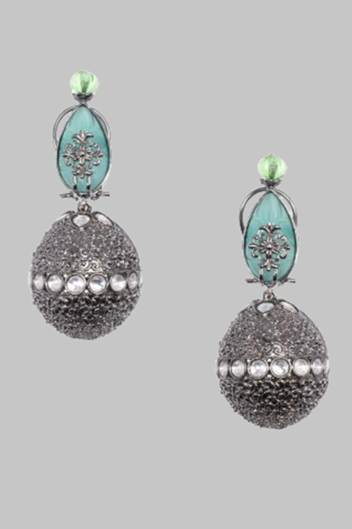 Aqua Noir Elegance Stone Drop Earrings 