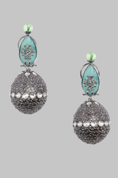 Aqua Noir Elegance Stone Drop Earrings 