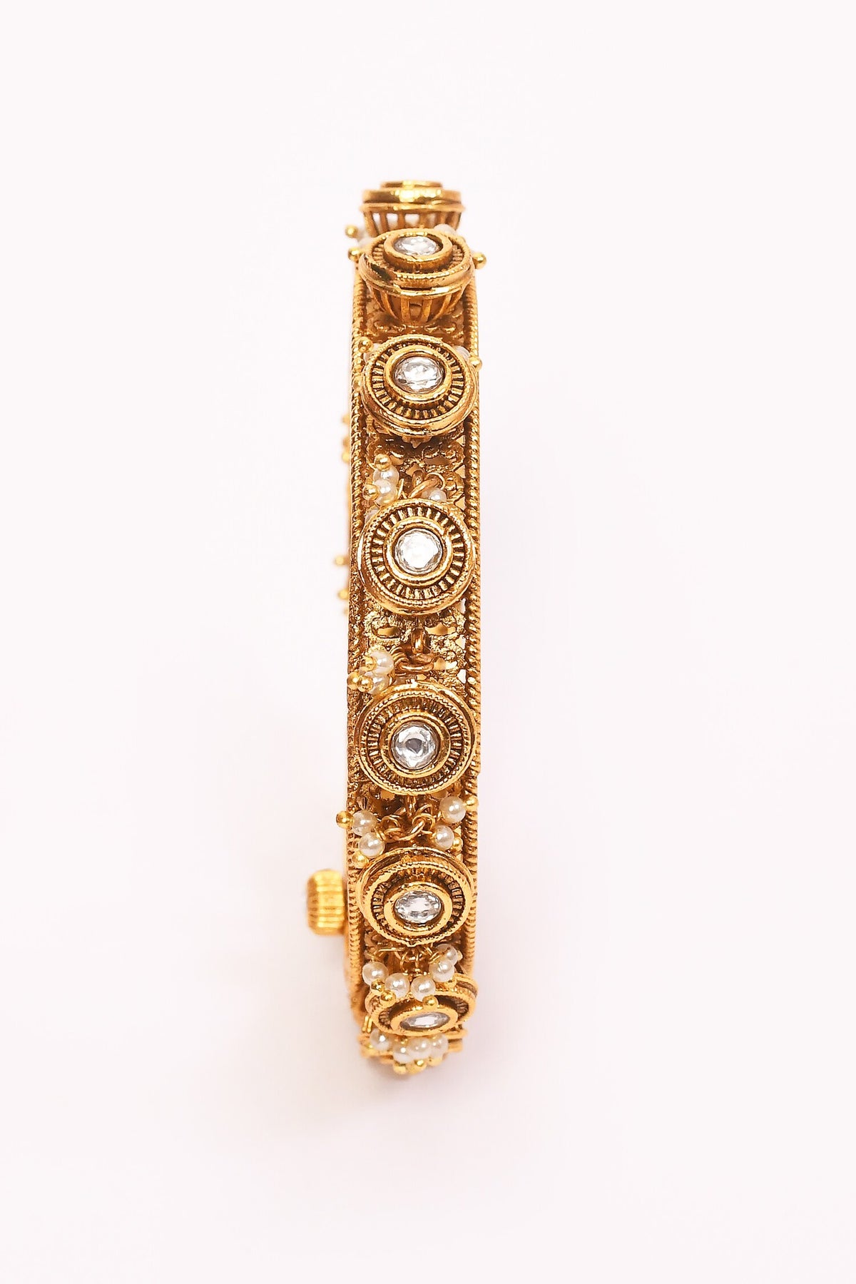 Polki Embellished Bangles - Set of 2 