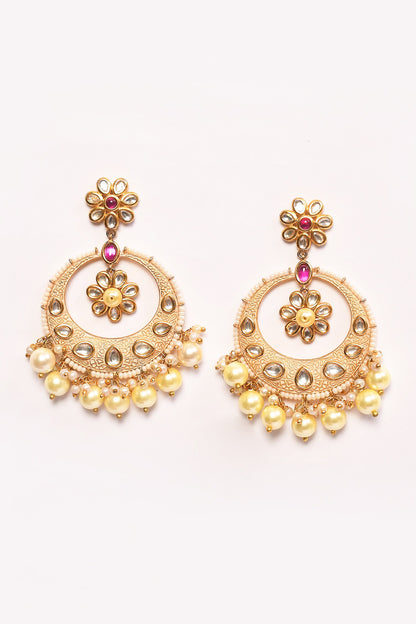 Floral Shaped Cutwork Chandbalis 