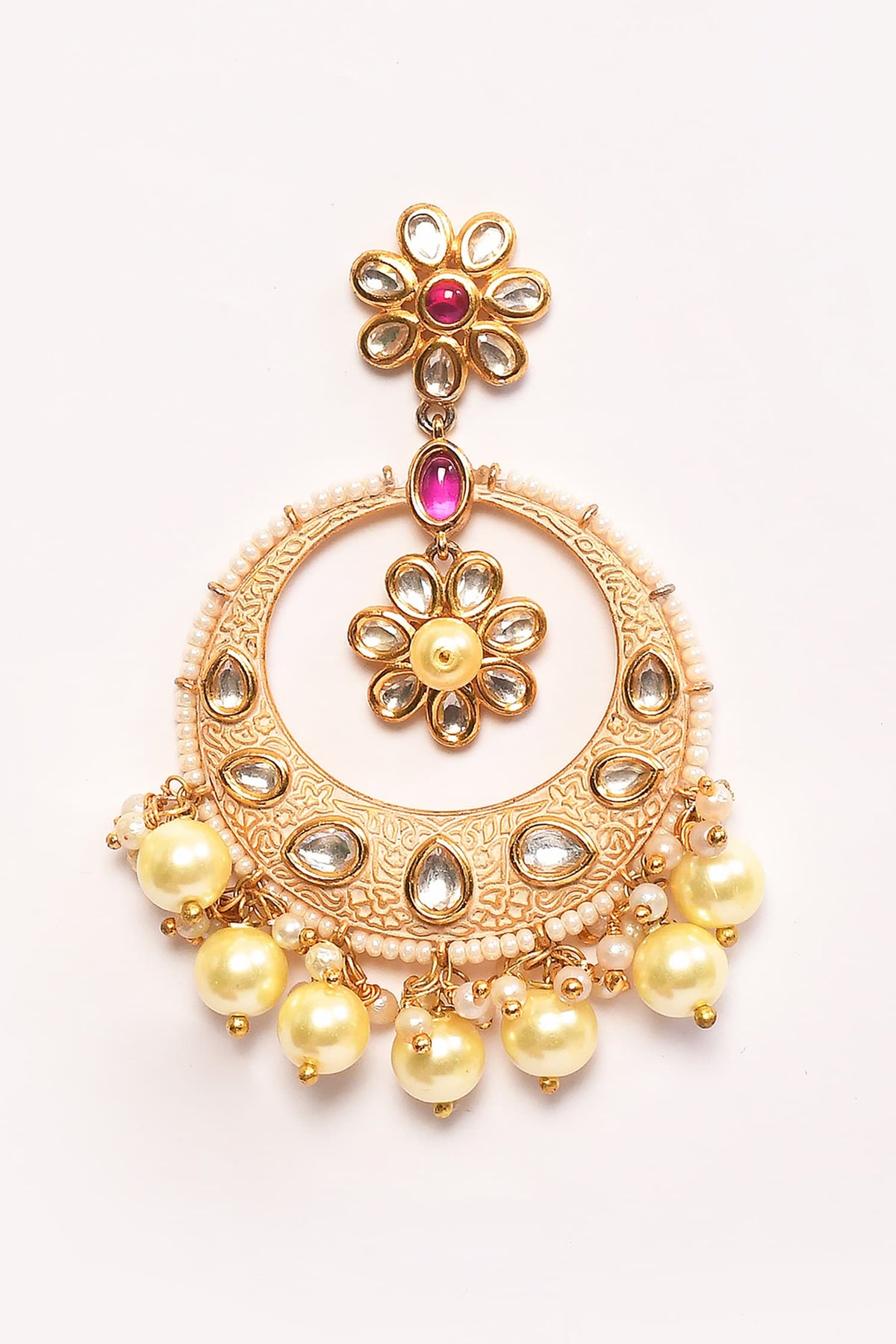 Floral Shaped Cutwork Chandbalis 