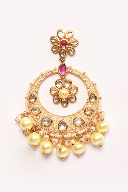 Floral Shaped Cutwork Chandbalis 
