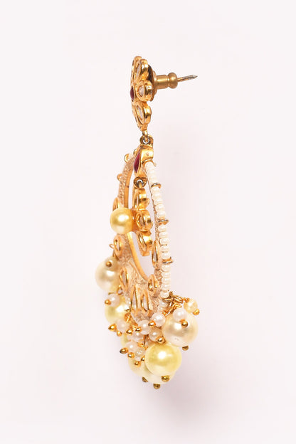 Floral Shaped Cutwork Chandbalis 