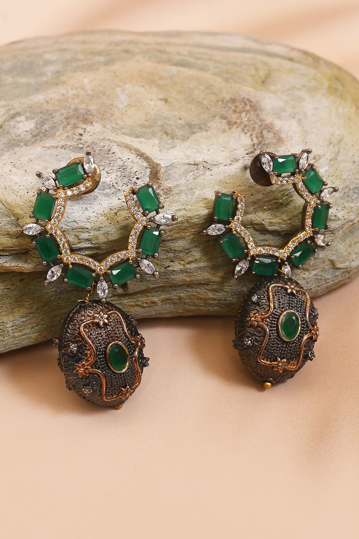 American Diamond Embellished Earrings 