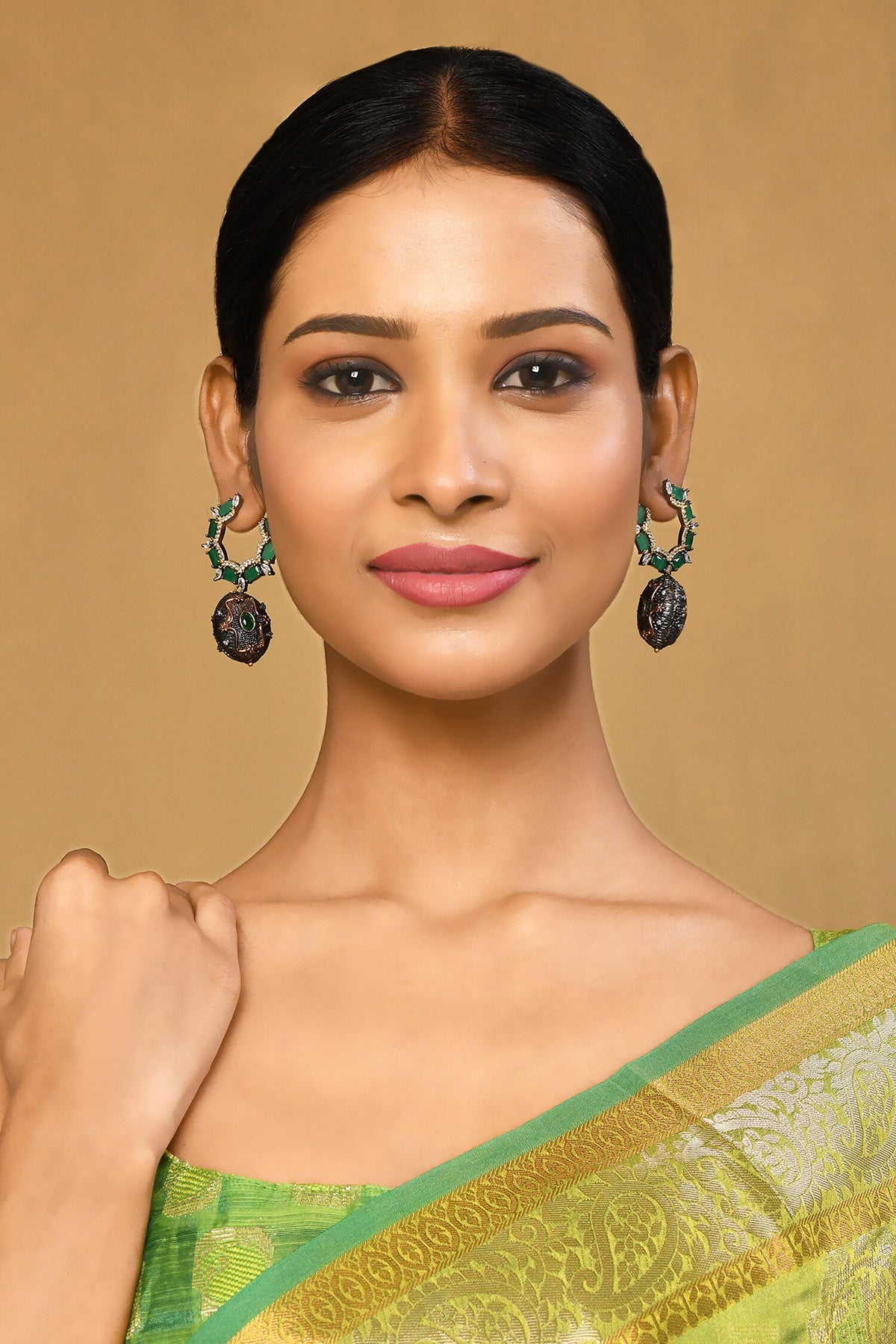 American Diamond Embellished Earrings 