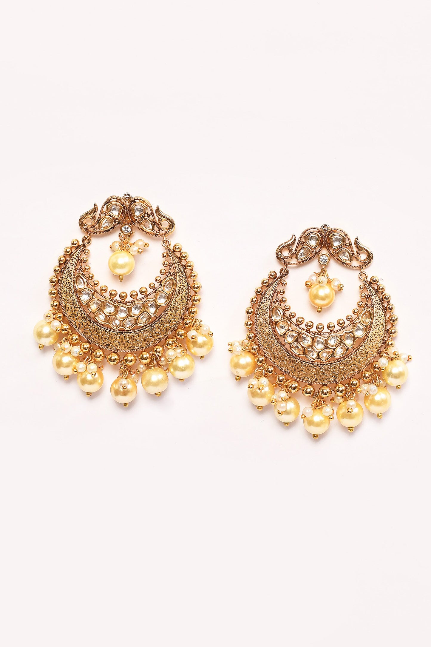 Kundan Studded Chandbalis 