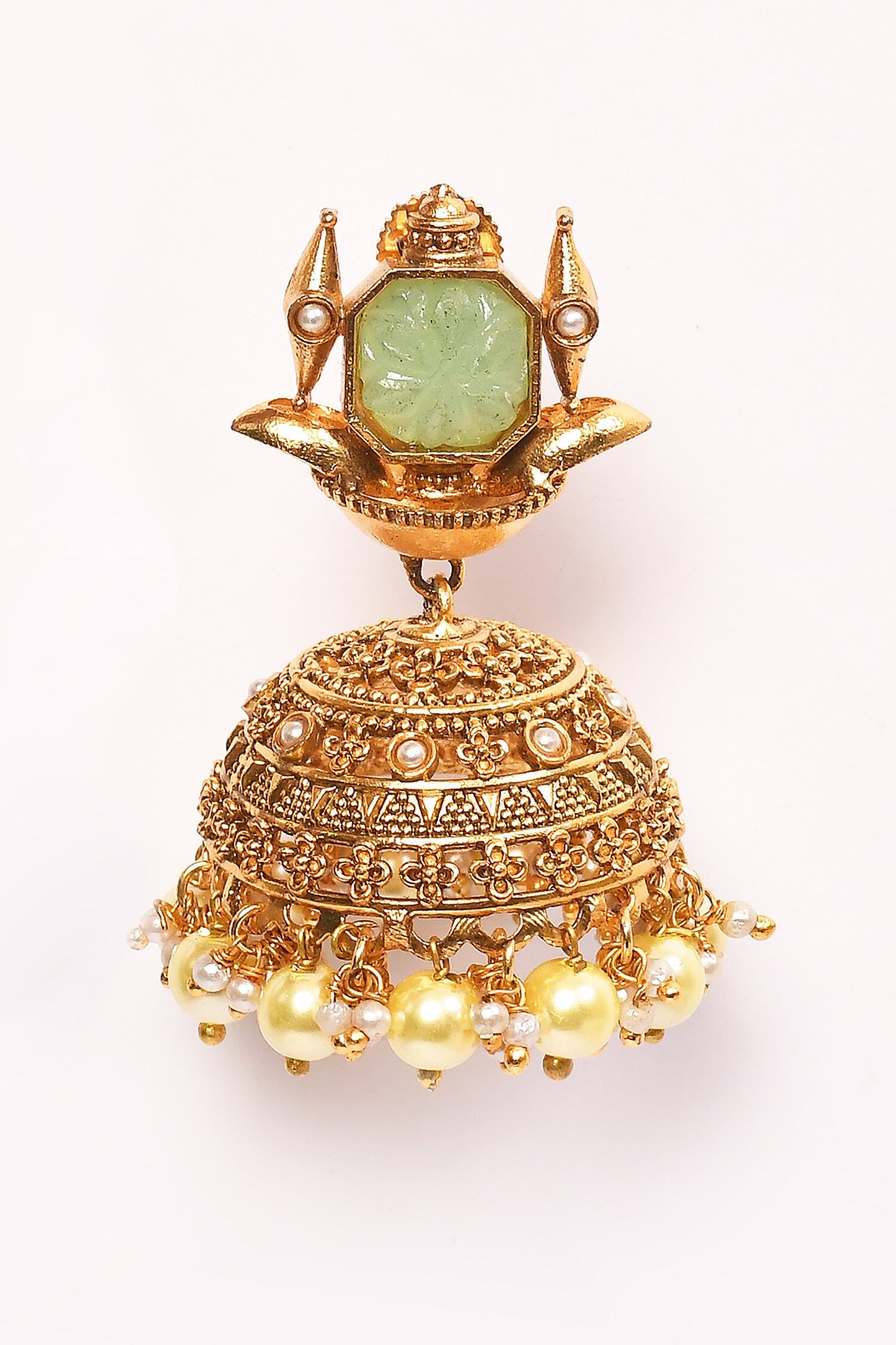 Stone Embellished Jhumkas 