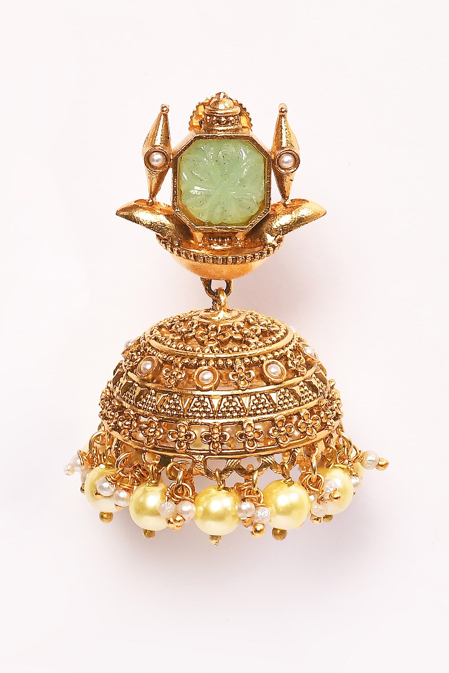 Stone Embellished Jhumkas 