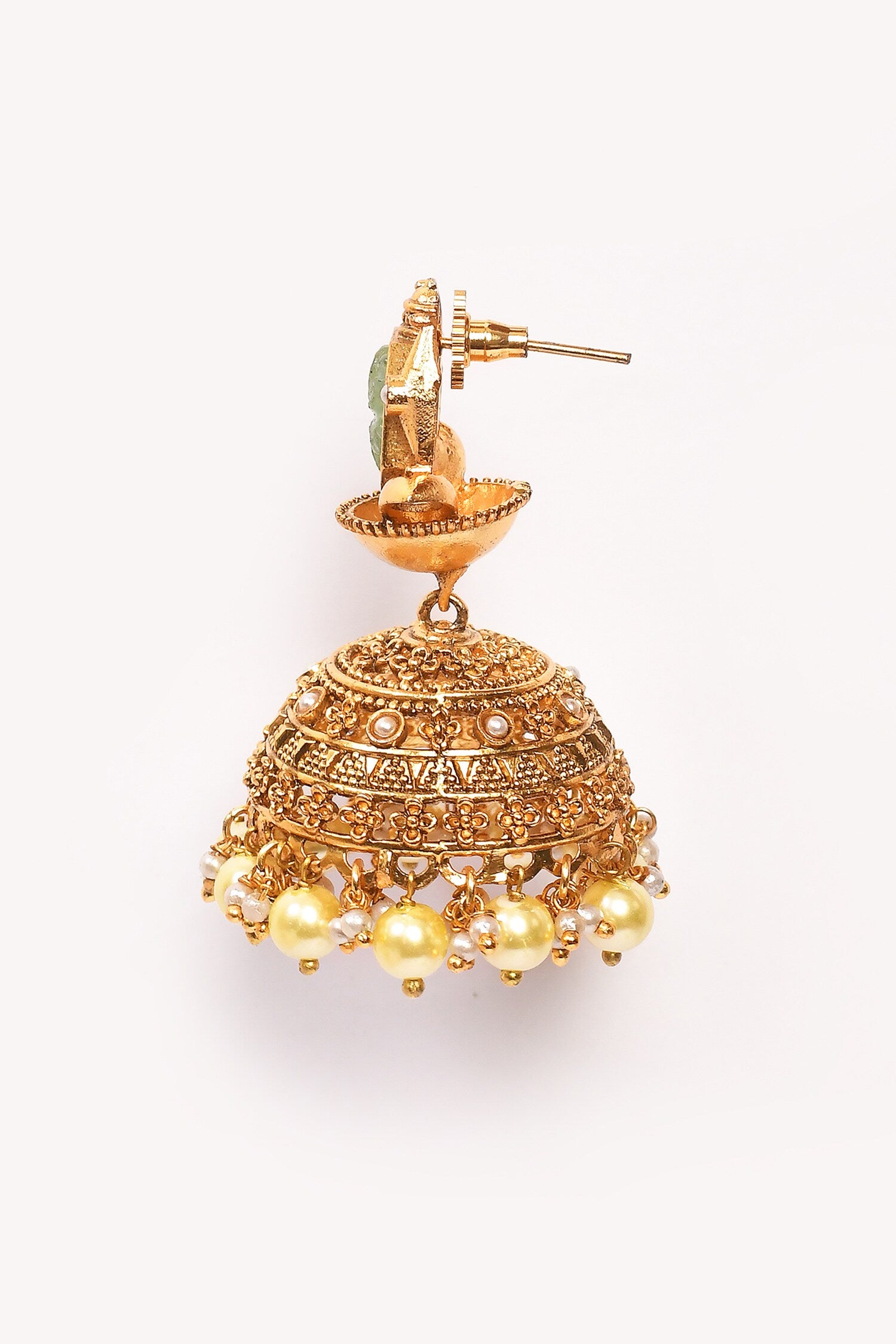 Stone Embellished Jhumkas 