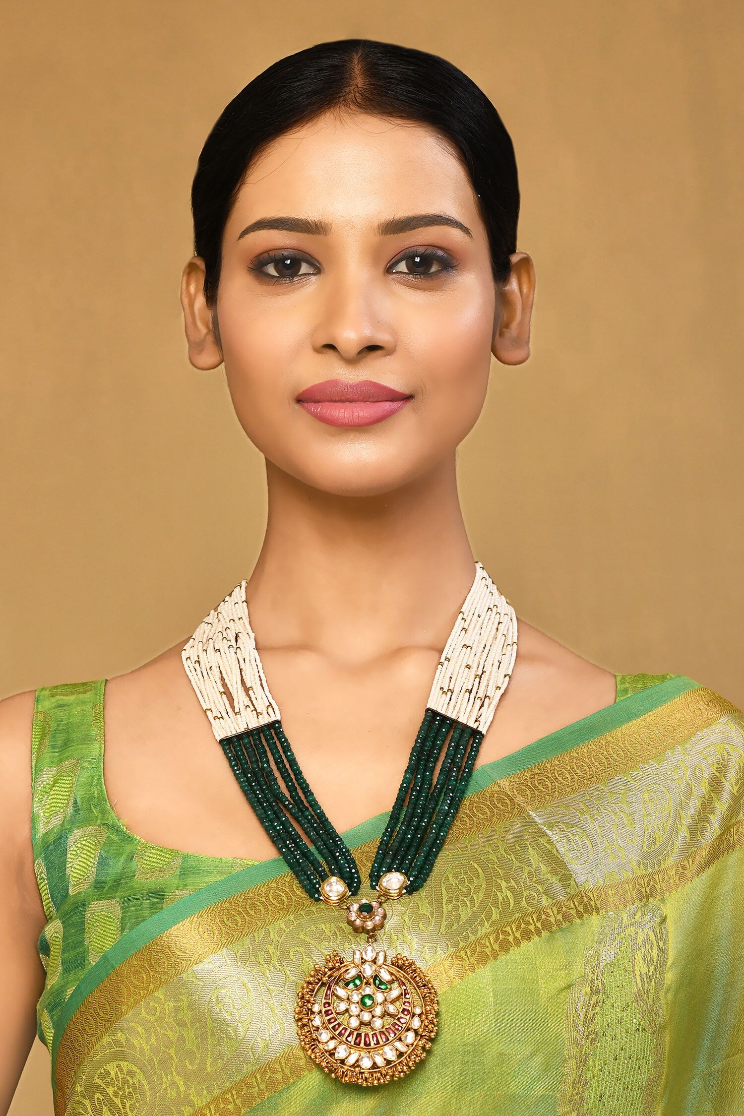 Ruby & Kundan Pendant Necklace 