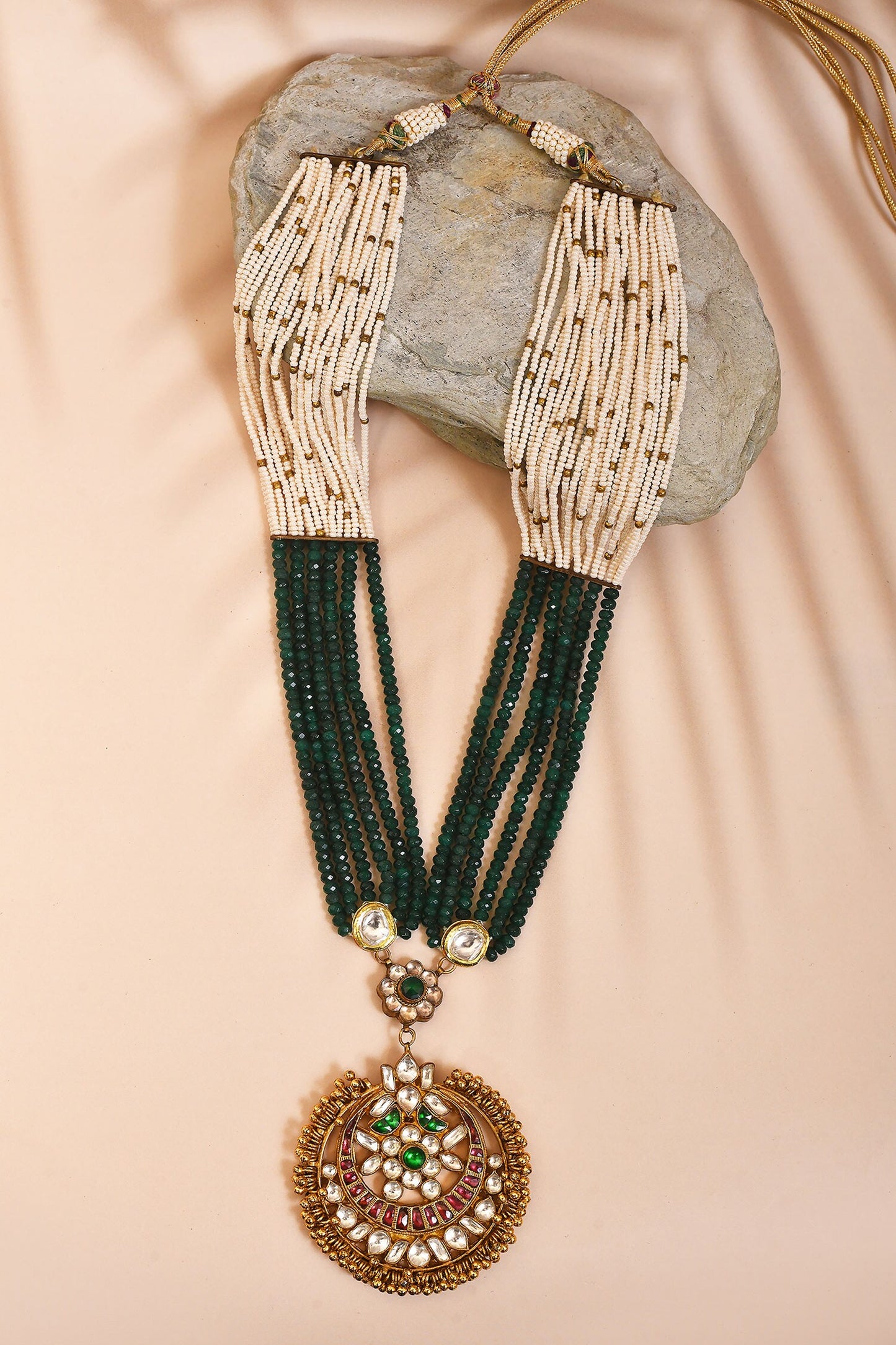 Ruby & Kundan Pendant Necklace 