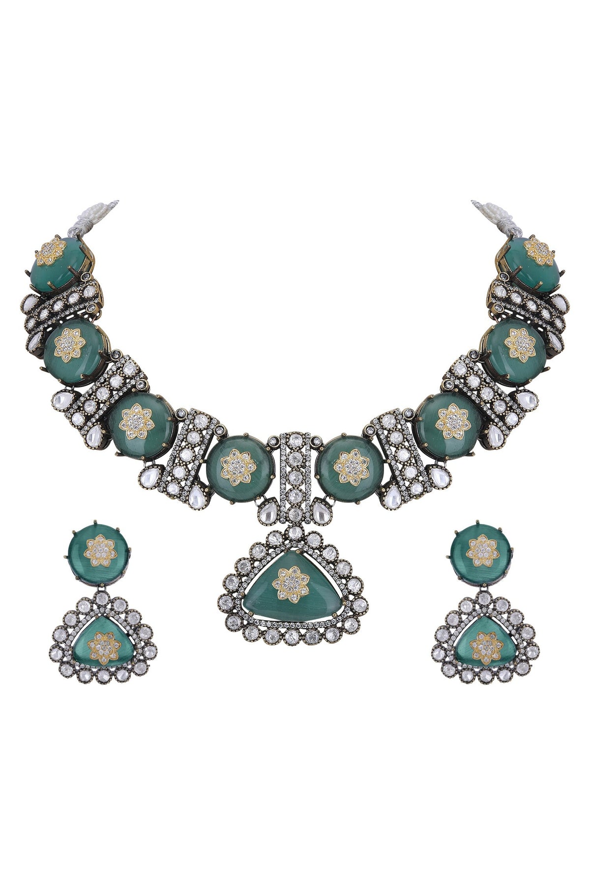 Embellished Choker Necklace Set 
