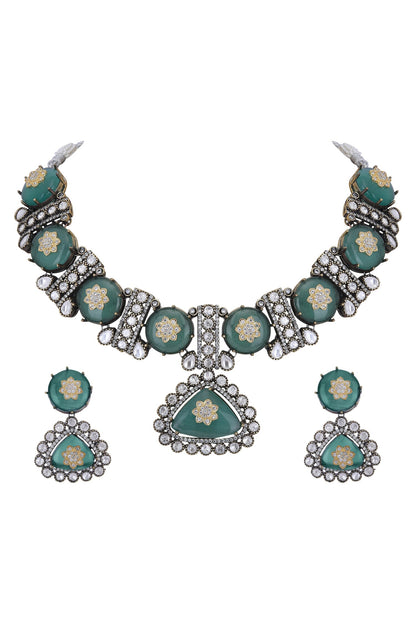 Embellished Choker Necklace Set 