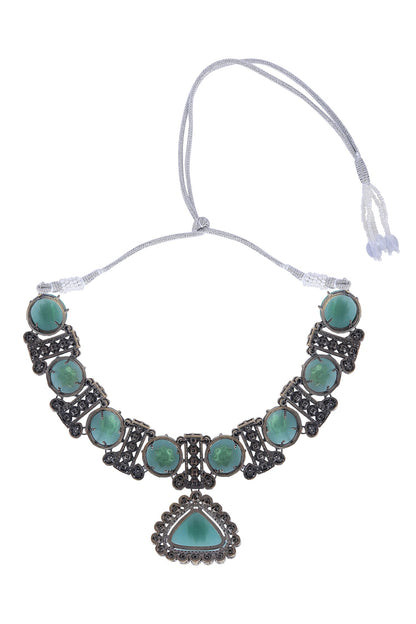 Embellished Choker Necklace Set 