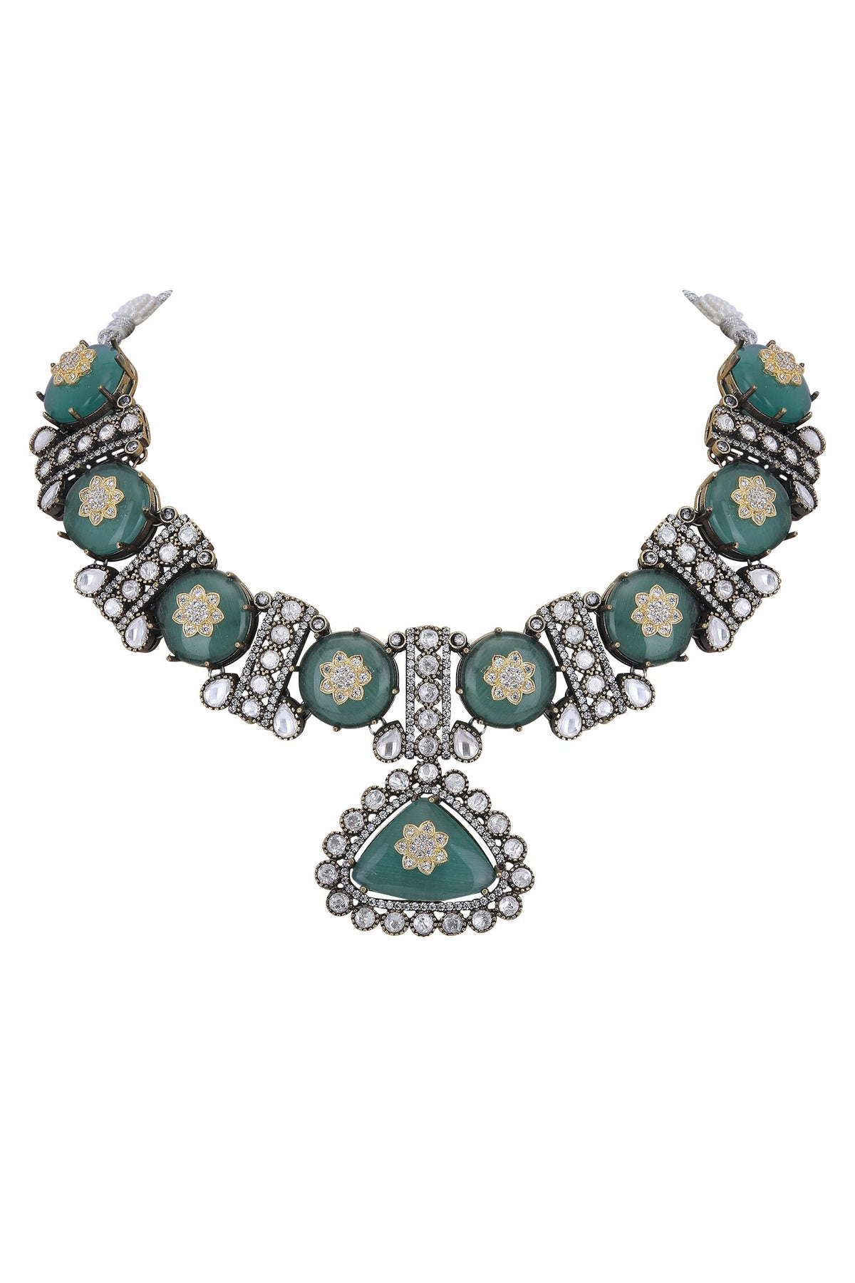 Embellished Choker Necklace Set 