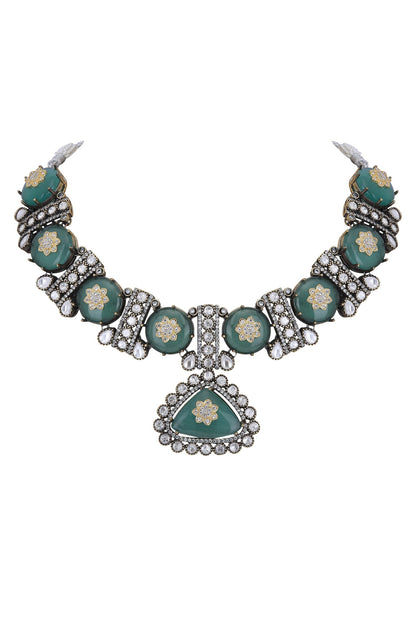 Embellished Choker Necklace Set 