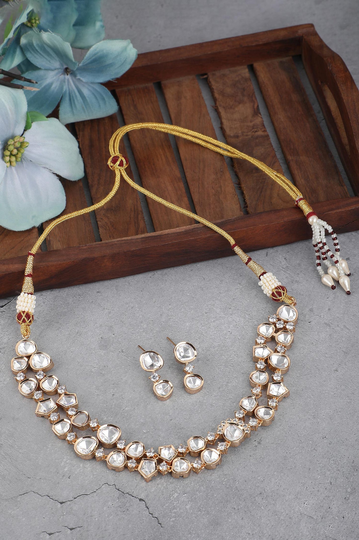 Embellished Layered Necklace Set 
