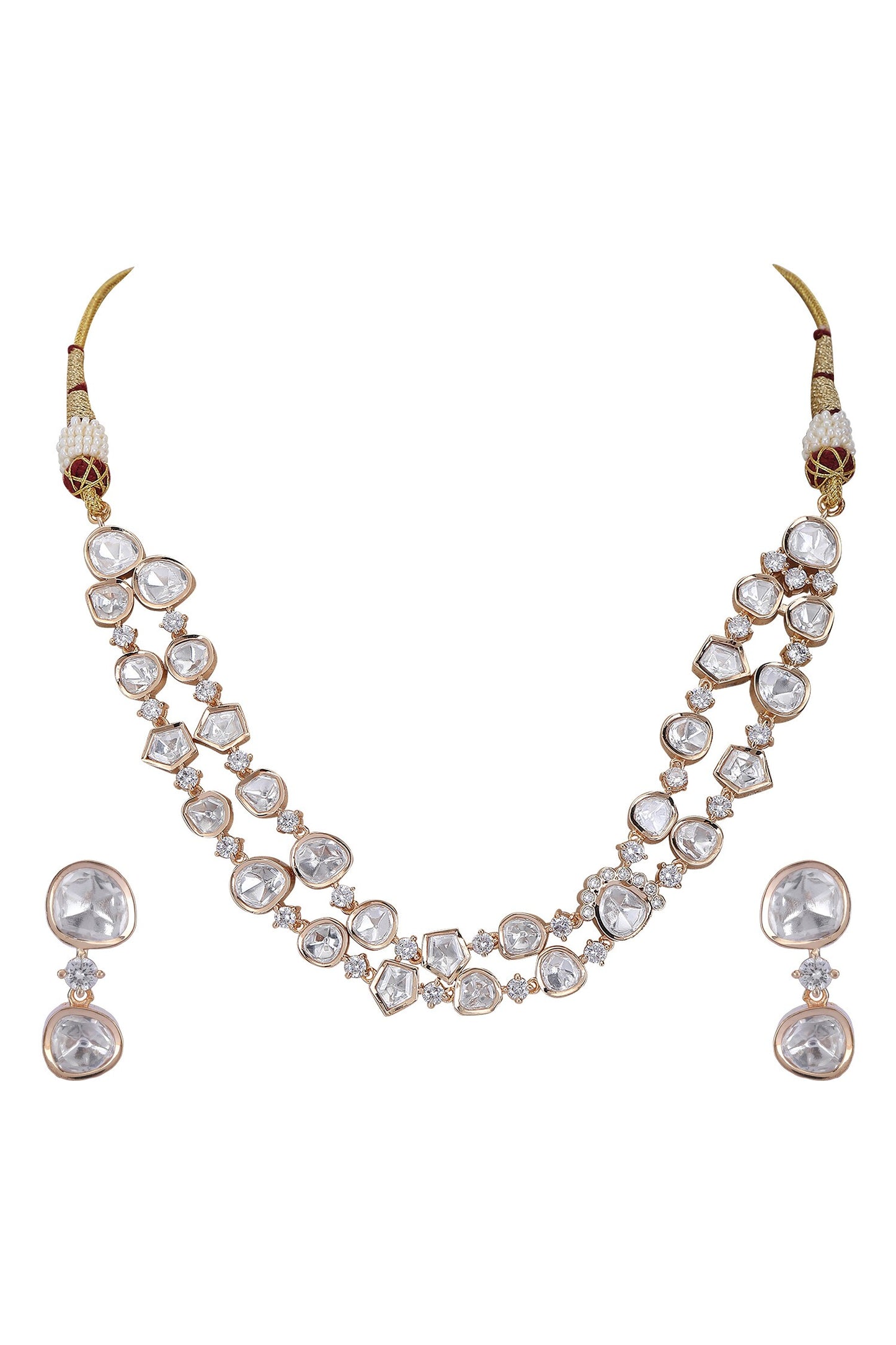 Embellished Layered Necklace Set 