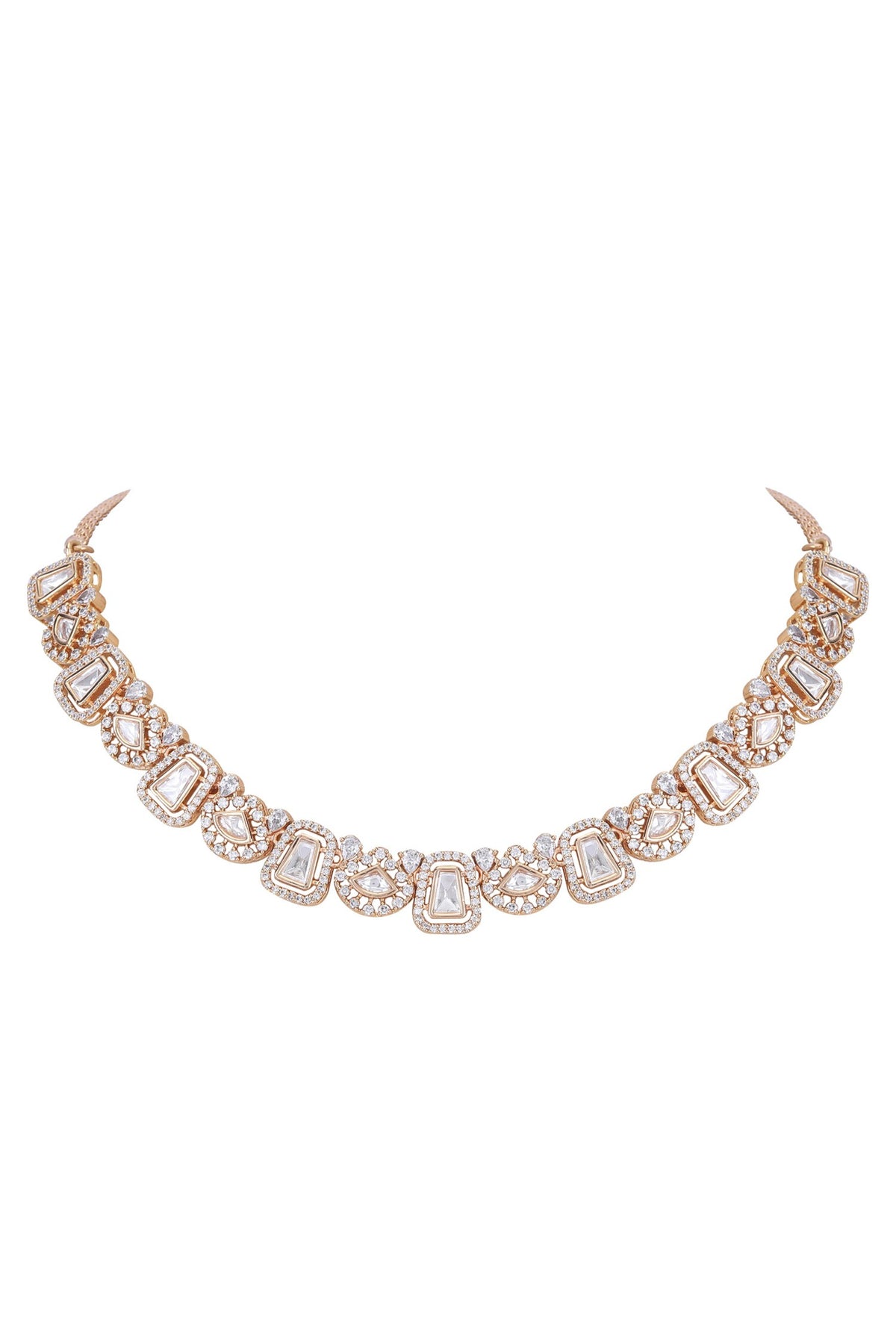 Kundan Embellished Necklace Set 